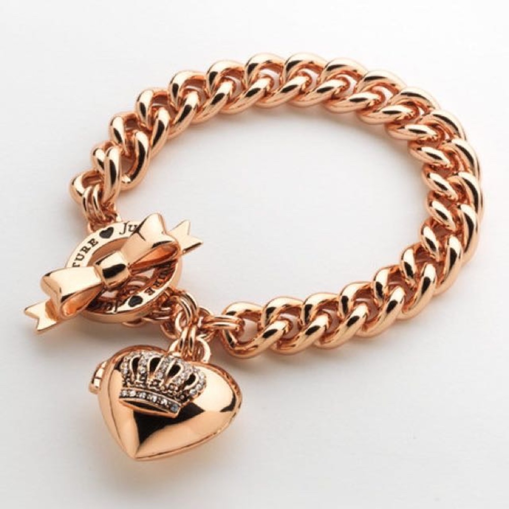 Rose Gold Juicy Couture Locket Bracelet